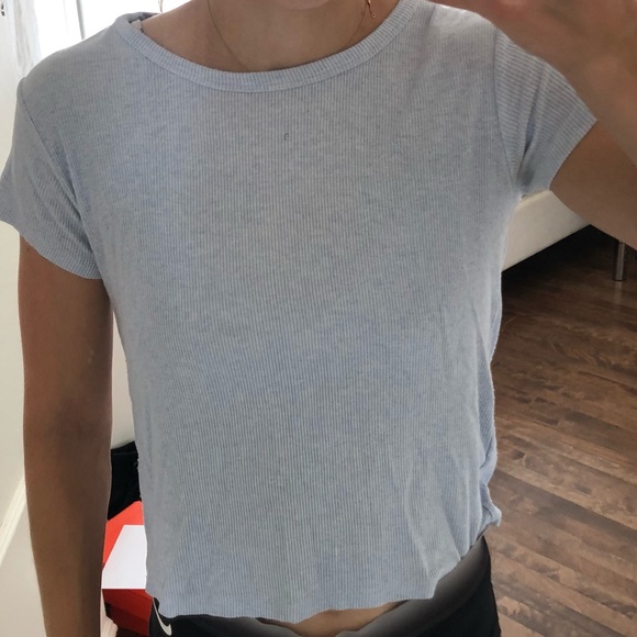 Pretty light blue Brandy Melville t-shirt - Picture 1 of 3